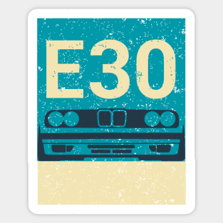 vintage e30 - summer Sticker